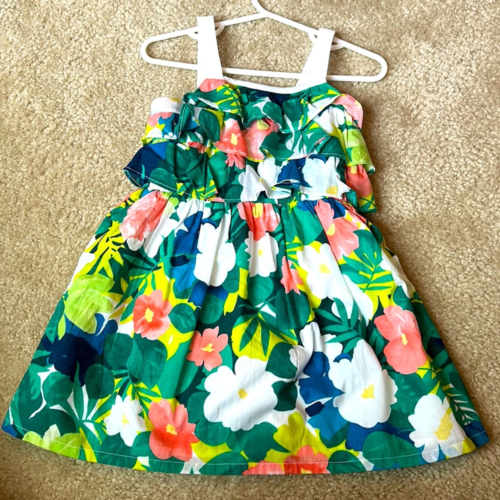 Tropical toddler dress